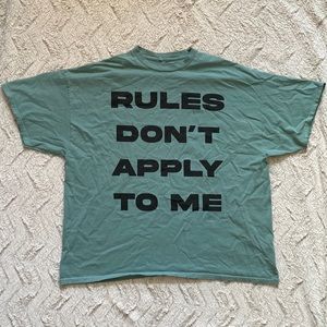 Urban Outfitters Oversized Tee Rules Don’t Apply to Me Women’s L/XL